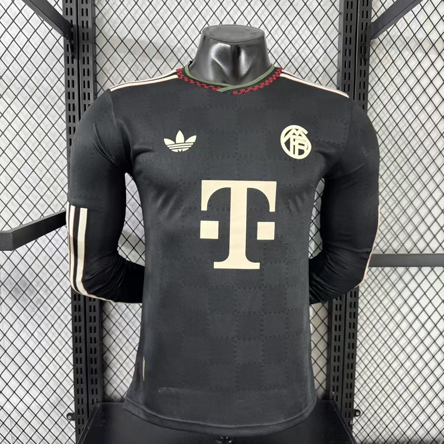 AAA Quality Bayern Munich 25/26 Third Black Long Jersey(Player)